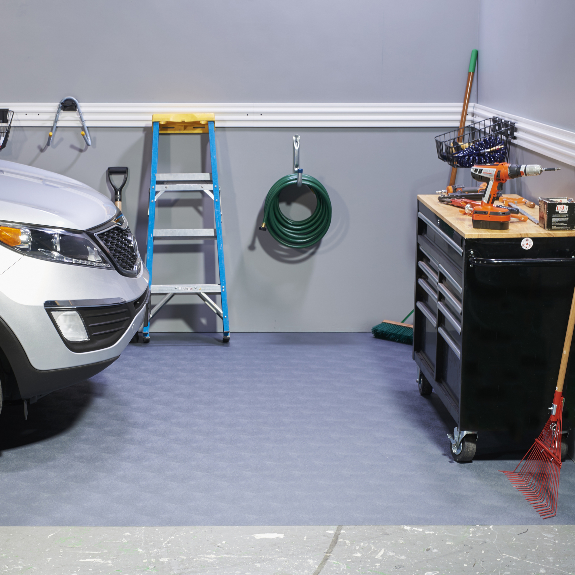 G-Floor, Vinyl Floor Protector Mat, Coverage Area 127.5 ft², Model# GF55LV717SG